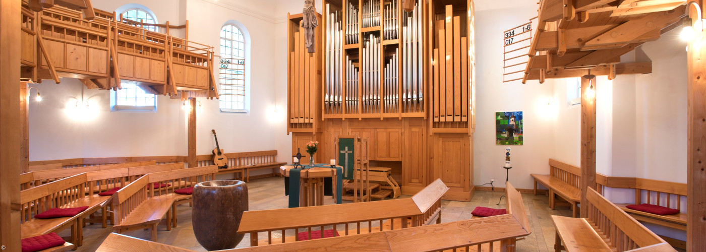 Kirchenraum der Christuskirche in Murnau