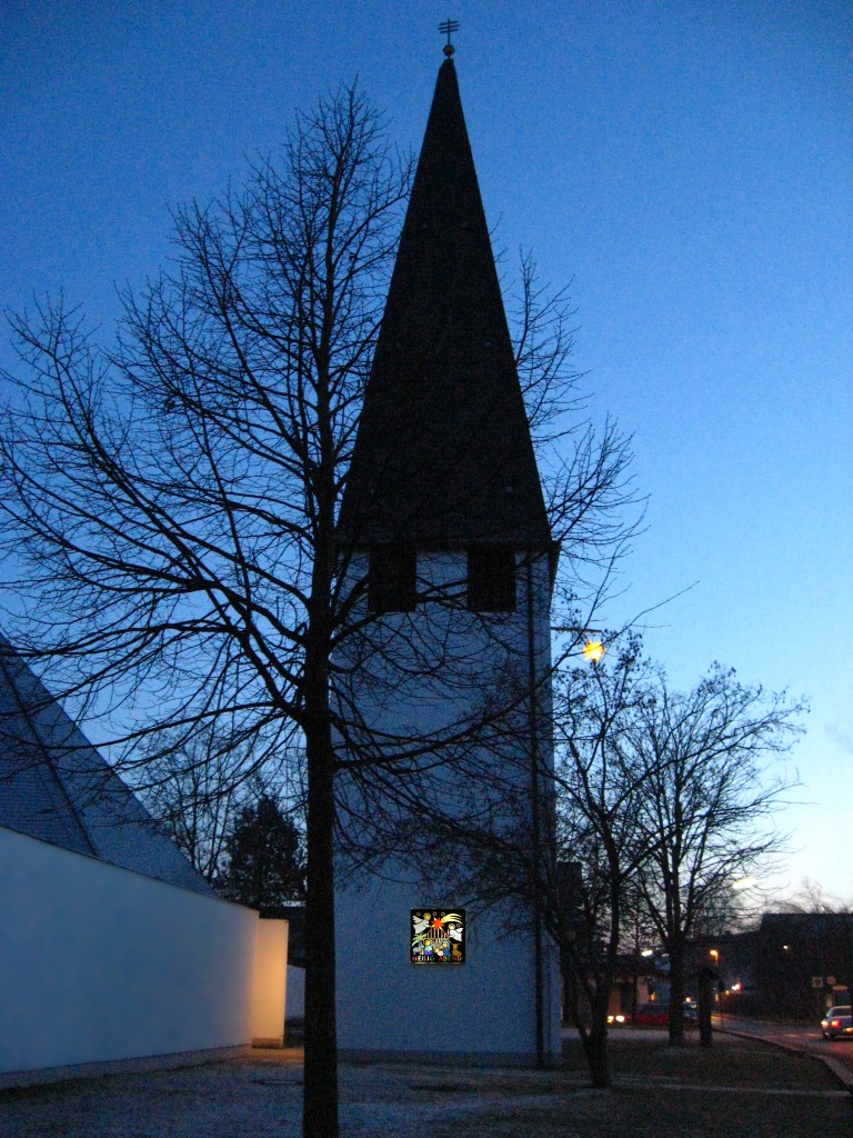 Pauluskirche bei Nacht