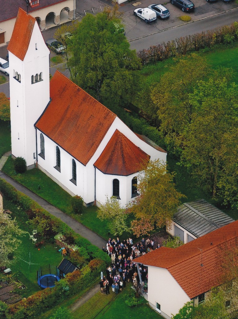 Dreifaltigkeitskirche in Schongau (Luftaufnahme)