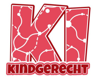 Logo mit Schriftzug: KI kindgerecht!